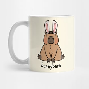 Bunnybara Capybara Rabbit Mug